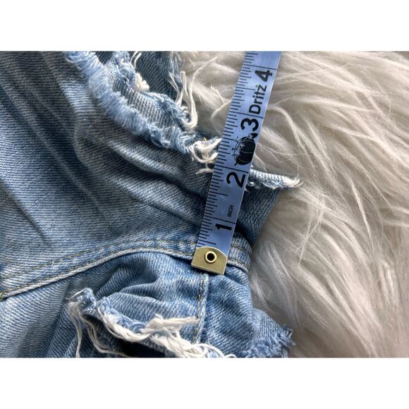 BDG Urban Outfitters Women's Distressed High Rise Girlfriend Shorts Blue Size 26 - Picture 13 of 13